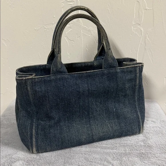 Prada Denim Studded Canapa - Picture 4 of 5